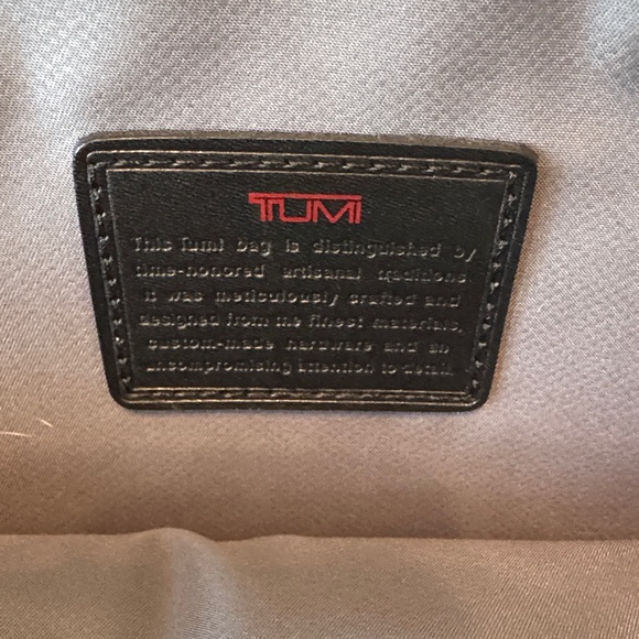 Tumi Black Nylon Laptop Briefcase with Shoulder Strap - Picture 4 of 5